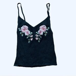 Kendall & Kylie Embroidered Tank Top